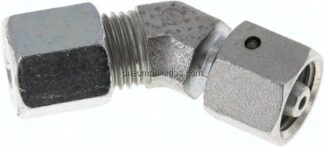 Einstellb. 45°-Schneidringverschraubung 6 S (M14x1,5), Stahl verzinkt