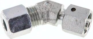 Einstellb. 45°-Schneidringverschraubung 8 L (M14x1,5), Stahl verzinkt