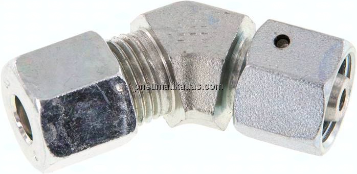 Einstellb. 45°-Schneidringverschraubung 8 S (M16x1,5), Stahl verzinkt