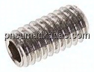 Gewindestift DIN 913 / ISO 4026, M 3x6, Edelstahl A2