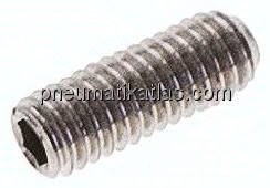 Gewindestift DIN 913 / ISO 4026, M 3x8, Edelstahl A2