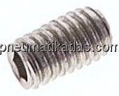 Gewindestift DIN 913 / ISO 4026, M 3x5, Edelstahl A2