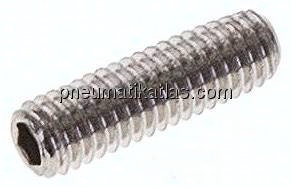 Gewindestift DIN 913 / ISO 4026, M 3x10, Edelstahl A2