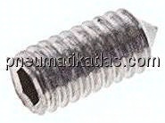Gewindestift DIN 914 / ISO 4027, M 3x6, Edelstahl A2