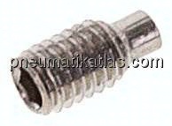 Gewindestift DIN 915 / ISO 4028, M 3x6, Edelstahl A2