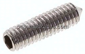 Gewindestift DIN 914 / ISO 4027, M 3x10, Edelstahl A2