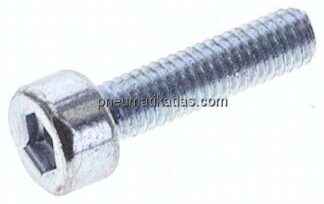 Zylinderschraube DIN 912, M 3x12, Stahl verzinkt 8.8