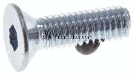 Senkschraube ISO10642(DIN7991), M 3x10, Stahl verzinkt 8.8