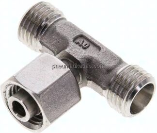 Einstellb. T-Schneidringverschraubung 8 L (M14x1,5), ohne Mutter & Schneidring, 1.4571