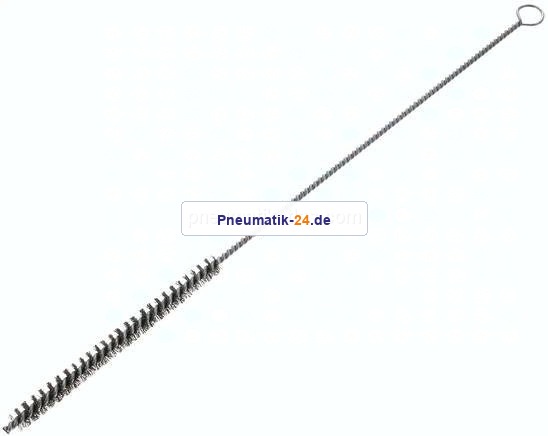 Zylinderbürste mit Öse, 8 mm, Stahldraht gewellt