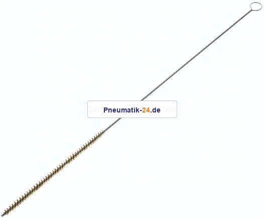 Zylinderbürste mit Öse, 4 mm, Messingdraht gewellt
