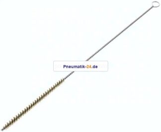 Zylinderbürste mit Öse, 6 mm, Messingdraht gewellt