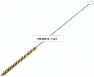 Zylinderbürste mit Öse, 8 mm, Messingdraht gewellt