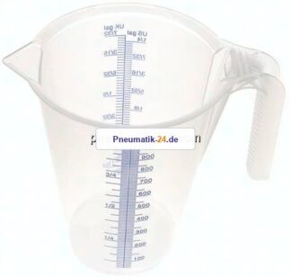 1 ltr. Messbecher (PP, transparent), mit Skalierung, lebensmittelecht