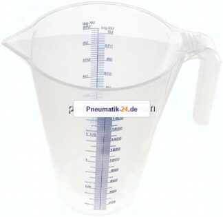 2 ltr. Messbecher (PP, transparent), mit Skalierung, lebensmittelecht
