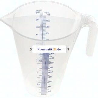 2 ltr. Messbecher (PP, transparent), mit Skalierung, lebensmittelecht