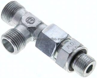 Einstellb. L-Schneidringverschraubung M 16x1,5-10 S (M18x1,5), ohne Mutter & Schneidring, Stahl ve