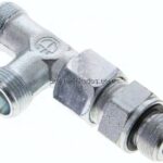 Einstellb. L-Schneidringverschraubung M 18x1,5-12 S (M20x1,5), ohne Mutter & Schneidring, Stahl ve