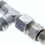 Einstellb. L-Schneidringverschraubung G 3/8"-12 S (M20x1,5), ohne Mutter & Schneidring, Stahl verz