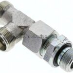 Einstellb. L-Schneidringverschraubung G 1/2"-15 L (M22x1,5), ohne Mutter & Schneidring, Stahl verz