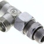 Einstellb. L-Schneidringverschraubung G 3/4"-22 L (M30x2), ohne Mutter & Schneidring, Stahl verzin
