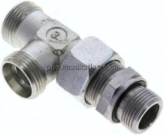 Einstellb. L-Schneidringverschraubung G 3/4"-22 L (M30x2), ohne Mutter & Schneidring, Stahl verzin