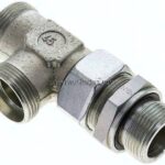 Einstellb. L-Schneidringverschraubung M 33x2-28 L (M36x2), ohne Mutter & Schneidring, Stahl verzin