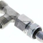 Einstellb. L-Schneidringverschraubung M 12x1,5-8 L (M14x1,5), ohne Mutter & Schneidring, Stahl ver