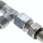 Einstellb. L-Schneidringverschraubung G 1/4"-8 S (M16x1,5), ohne Mutter & Schneidring, Stahl verzi