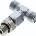 Einstellb. T-Schneidringverschraub.G 3/8"-10 S (M18x1,5), ohne Mutter & Schneidring, Stahl verzink