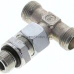 Einstellb. T-Schneidringverschraub.G 3/8"-12 L (M18x1,5), ohne Mutter & Schneidring, Stahl verzink