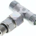 Einstellb. T-Schneidringverschraub.G 3/8"-12 S (M20x1,5), ohne Mutter & Schneidring, Stahl verzink