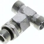 Einstellb. T-Schneidringverschraub.G 1/2"-15 L (M22x1,5), ohne Mutter & Schneidring, Stahl verzink