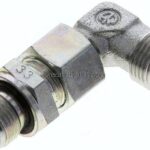 Einstellb. Winkel-Schneidringverschr. G 3/8"-12 L (M18x1,5), ohne Mutter & Schneidring, Stahl verz