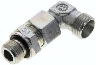 Einstellb. Winkel-Schneidringverschr. G 3/8"-12 L (M18x1,5), ohne Mutter & Schneidring, Stahl verz