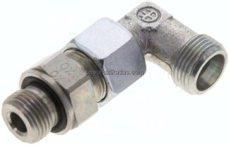 Einstellb. Winkel-Schneidringverschr. M 18x1,5-12 S (M20x1,5), ohne Mutter & Schneidring, Stahl ve
