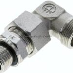 Einstellb. Winkel-Schneidringverschr. G 1/2"-18 L (M26x1,5), ohne Mutter & Schneidring, Stahl verz