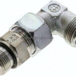 Einstellb. Winkel-Schneidringverschr. G 3/4"-20 S (M30x2), ohne Mutter & Schneidring, Stahl verzin