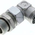 Einstellb. Winkel-Schneidringverschr. G 1"-28 L (M36x2), ohne Mutter & Schneidring, Stahl verzinkt