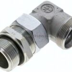 Einstellb. Winkel-Schneidringverschr. G 1-1/4"-35 L (M45x2), ohne Mutter & Schneidring, Stahl verz