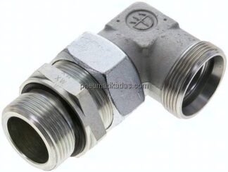 Einstellb. Winkel-Schneidringverschr. G 1-1/4"-35 L (M45x2), ohne Mutter & Schneidring, Stahl verz
