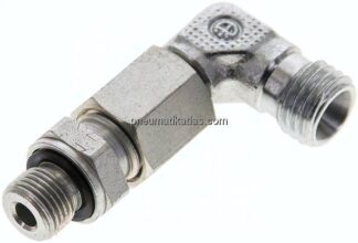 Einstellb. Winkel-Schneidringverschr. G 1/8"-6 L (M12x1,5), ohne Mutter & Schneidring, Stahl verzi