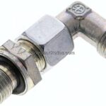 Einstellb. Winkel-Schneidringverschr. G 1/4"-8 L (M14x1,5), ohne Mutter & Schneidring, Stahl verzi
