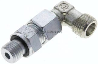 Einstellb. Winkel-Schneidringverschr. M 14x1,5-8 S (M16x1,5), ohne Mutter & Schneidring, Stahl ver