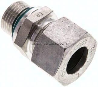 Gerade Schneidringverschr. M 18x1,5-15 L (M22x1,5), 1.4571