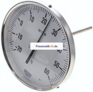 Bimetallthermometer, waagerecht D160/-20 bis +60°C/160mm