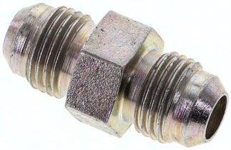 Doppelnippel UNF 9/16"-18(JIC)-UNF 9/16"-18(JIC), Stahl verzinkt