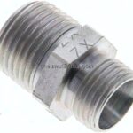 Gerade Schneidringverschr. R 1/2"-12 L (M18x1,5), ohne Mutter & Schneidring, Stahl verzinkt