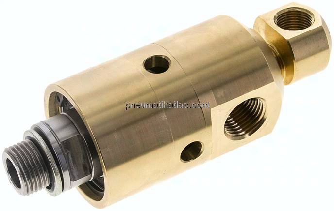 Drehdurchführ. G 1/2"-G 3/8", Welle-Rohr G 1/2"-13mm