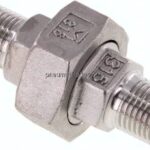 Doppelnippel trennbar R 1/4" flach dichtend,1.4408